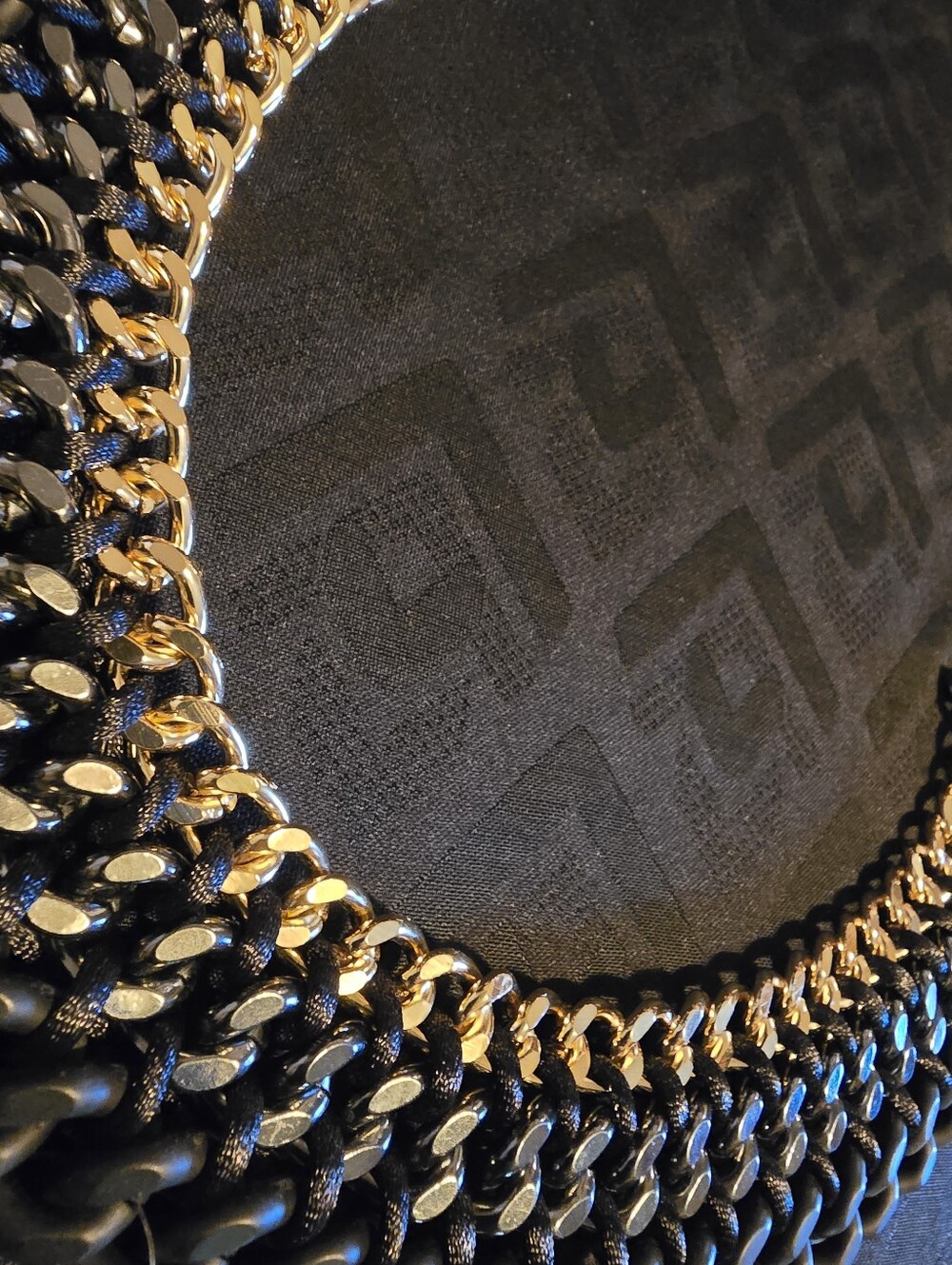 BAUBLEBAR Elegant Gold-tone, Black Shine, Black Matte Necklace.